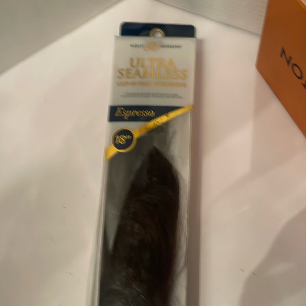 18” Human Clip -in extensions Espresso Color